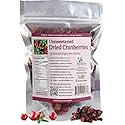 Unsweetened Dried Cranberries by My Berry | 3oz | Naturally Tart: 1g Natural Sugar Per Serving | Non-GMO | No Added Sugar, Juice or Oils | More