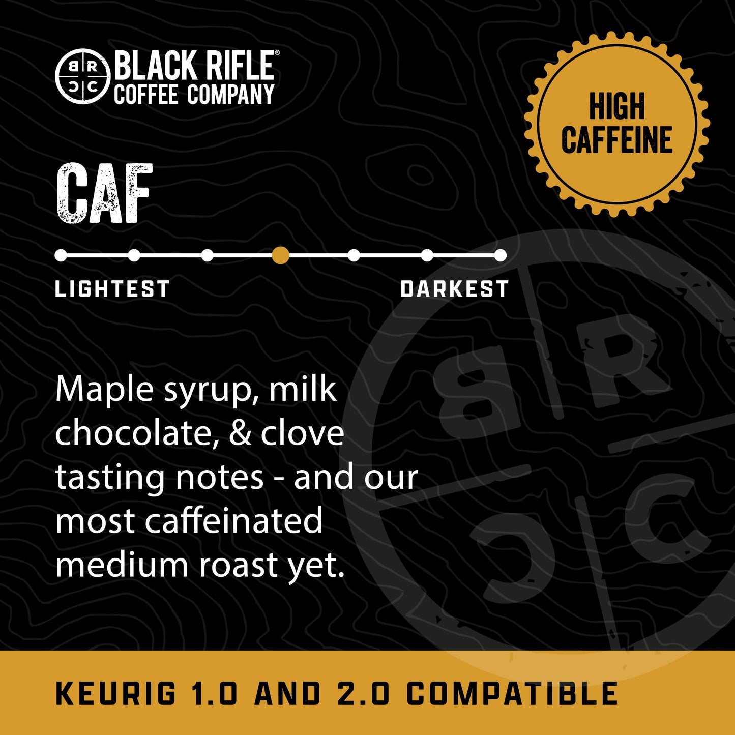 Black Rifle Coffee Company CAF, 32 Count, Medium Roast K Cups - Single Serve K Cups Coffee Pods - Kcup Pods Compatible with Keurig 1.0 & 2.0 - Made