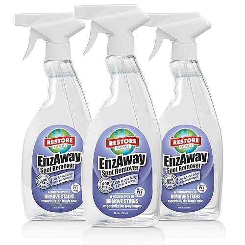 Restore Naturals Enzaway Spot Remover Spray - 22oz - Stain Treater Spray, Rug Cleaner, and Laundry Stain Remover | Plant Based | Biodegradable | Non