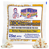 Movie Theater Style 12-Count Popcorn Packs-Pre-Measured 2.5 Ounce All-in-One Kernel, Salt, Oil Packets for Popping Machines by Great Northern Popcorn