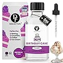 Dolce Flav Birthday Cake Extract - 2 Ounce Water-Soluble Kosher, Sugar-Free, Concentrated Festive Cake Flavoring for Frostings, Cupcakes & Desserts