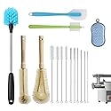 Heavy-Duty Multi-Purpose Kit chen Brush Set | for Meat Grinder, Mixer & Home Cleaning | Complete Kit for Stubborn Residue Removal (16-Piece Set)