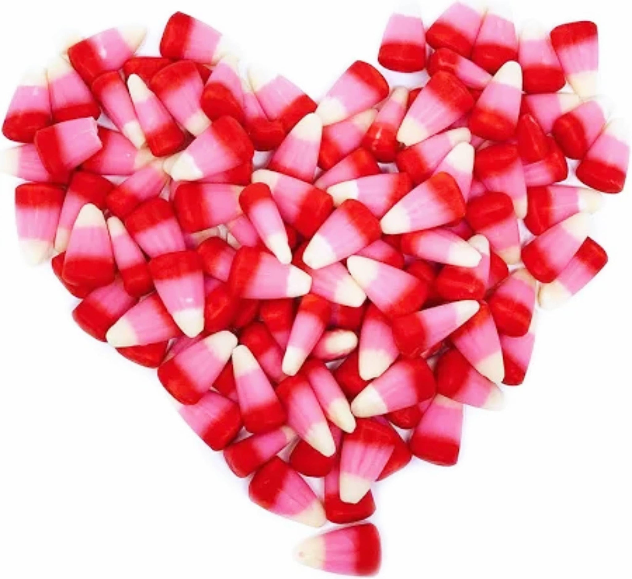 Red, White, and Pastel Pink Candy Corn - Valentine's Cupid Candy Corn Flavors (2 Pound)