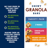 OATRAGEOUS! Chewy Granola Bars Variety Bundle, Peanut Butter Chocolate Chip, Chocolate Chunk & S'mores, Made with Whole Grain Oats, Breakfast Bars