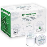 Crockett Organic K Cups Coffee - USDA Organic Medium Roast Coffee Pods with Clean Flavor, Balanced Body & Natural Energy - Single Serve for Smooth