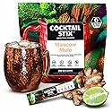 Cocktail Stix Zero Sugar Moscow Mule Mixer - Cocktail & Mocktail Drink Mixer - Skinny Mixes - Water Flavoring Packets - Vegan - No Calories, No Carbs