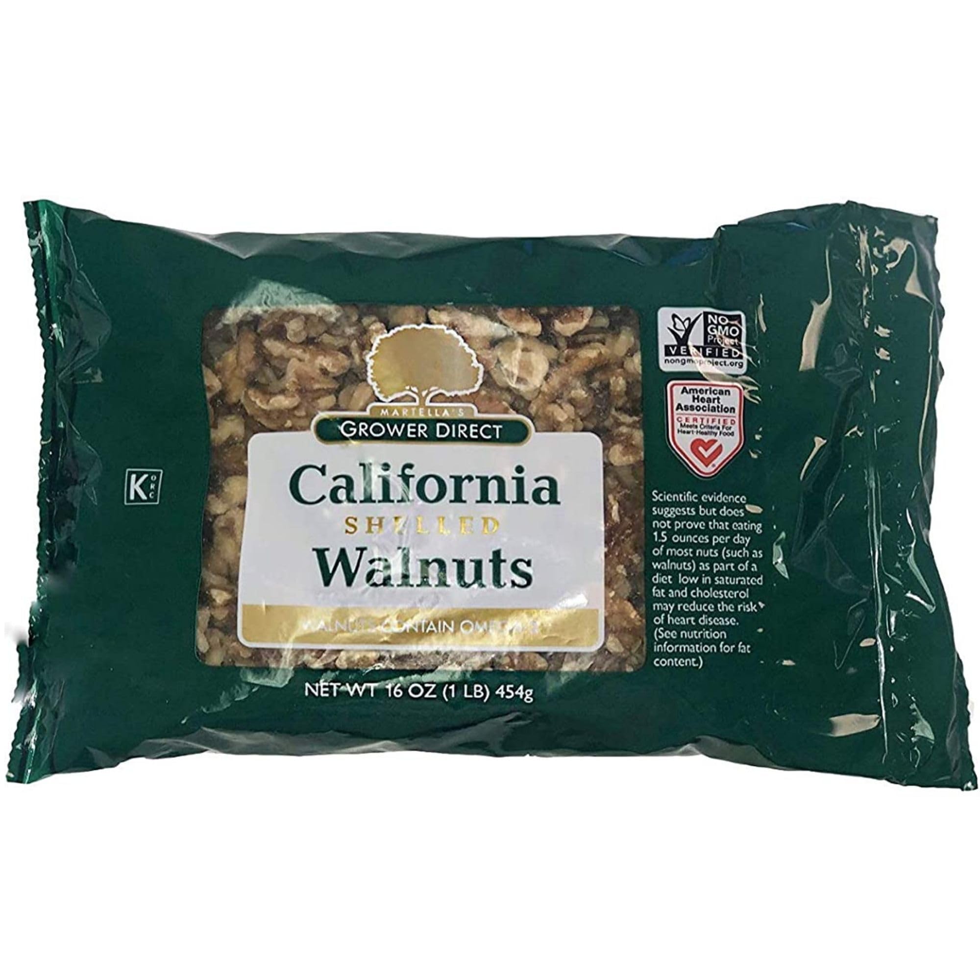 Growers Direct Natural Premium California Shelled Walnuts - Healthy Snacks - Gluten Free Nuts - Omega 3 - Heart Healthy - Nuts - Farm Fresh Nuts