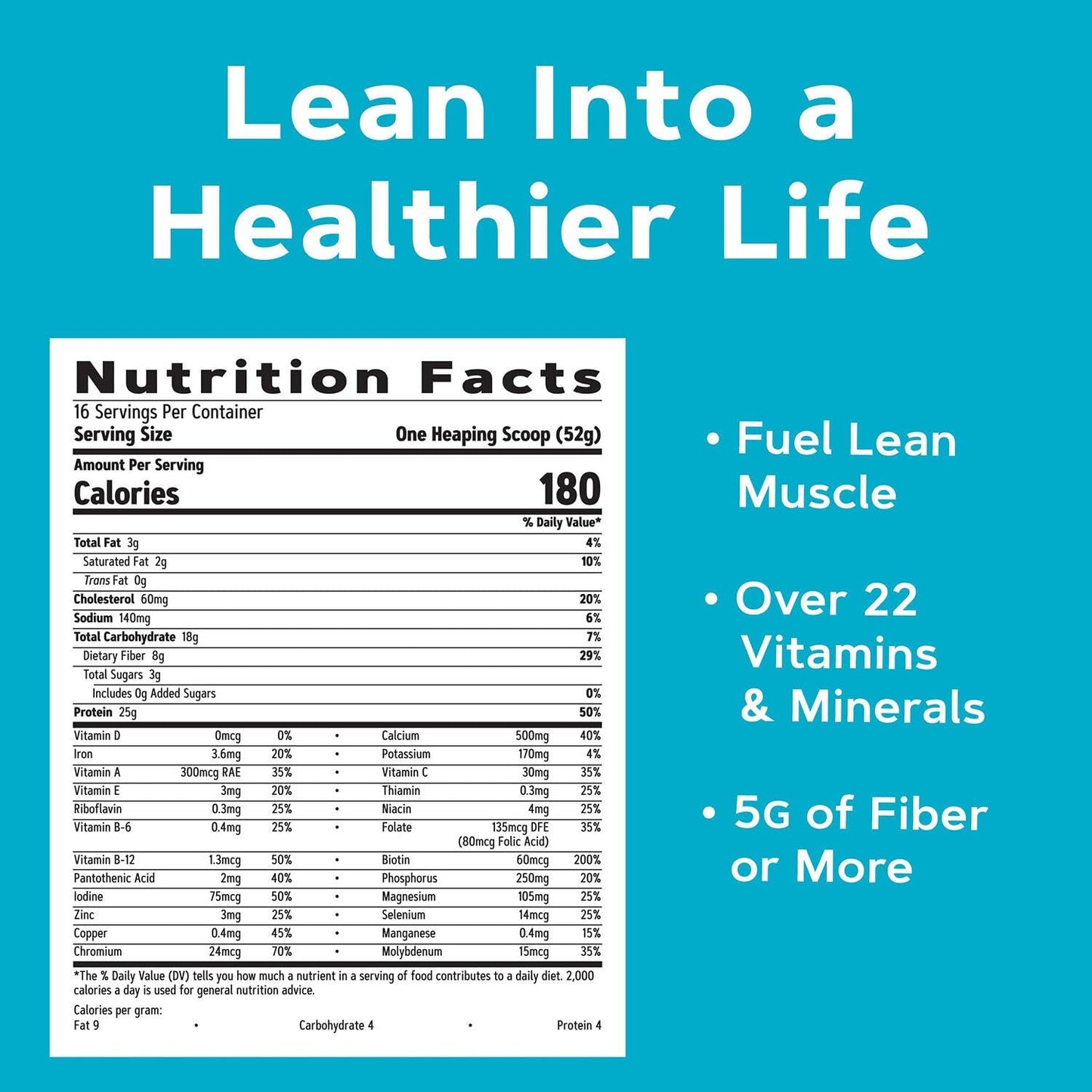 GNC Total Lean Lean Shake 25 - Banana (16 Servings)