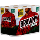 Brawny Paper Towels, 6 Large Rolls, Full Sheet, 6 = 8 Regular Rolls