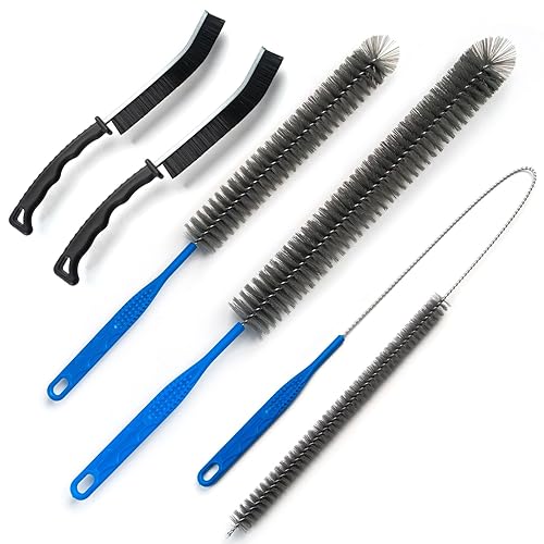 Dryer Vent Brush and Refrigerator Coil Cleaning Brush - Professional Appliance Cleaning Brush Set Dryer Vent Brush Kit with Long Handle for Lint Trap