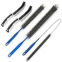 Dryer Vent Brush and Refrigerator Coil Cleaning Brush - Professional Appliance Cleaning Brush Set Dryer Vent Brush Kit with Long Handle for Lint Trap
