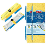 LOLA Cellulose SqueezeMatic Butterfly Sponge Mop Refill, 9", 2 Pack, Floor Cleaning, Comparable w/Quickie Type S Sponge Mop Refill