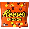 REESE'S PIECES Peanut Butter in a Crunchy Shell, Candy Bulk Bag, 48 oz