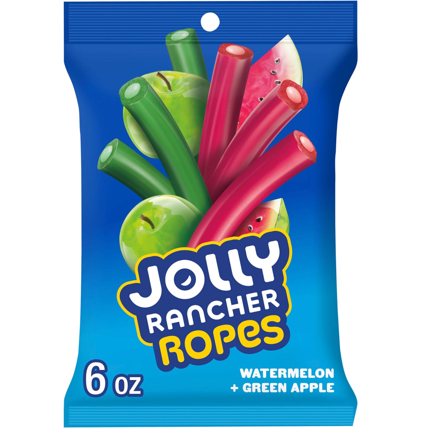 Jolly Rancher, Ropes Watermelon and Green Apple Flavored Candy Bag, 6 Ounce