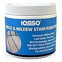 Iosso Mold & Mildew Stain Remover - Color Safe for Awnings, Tents & Boats - Concentrated Formula Makes 3 Gallons - Biodegradable, Non-Chlorine Fabric