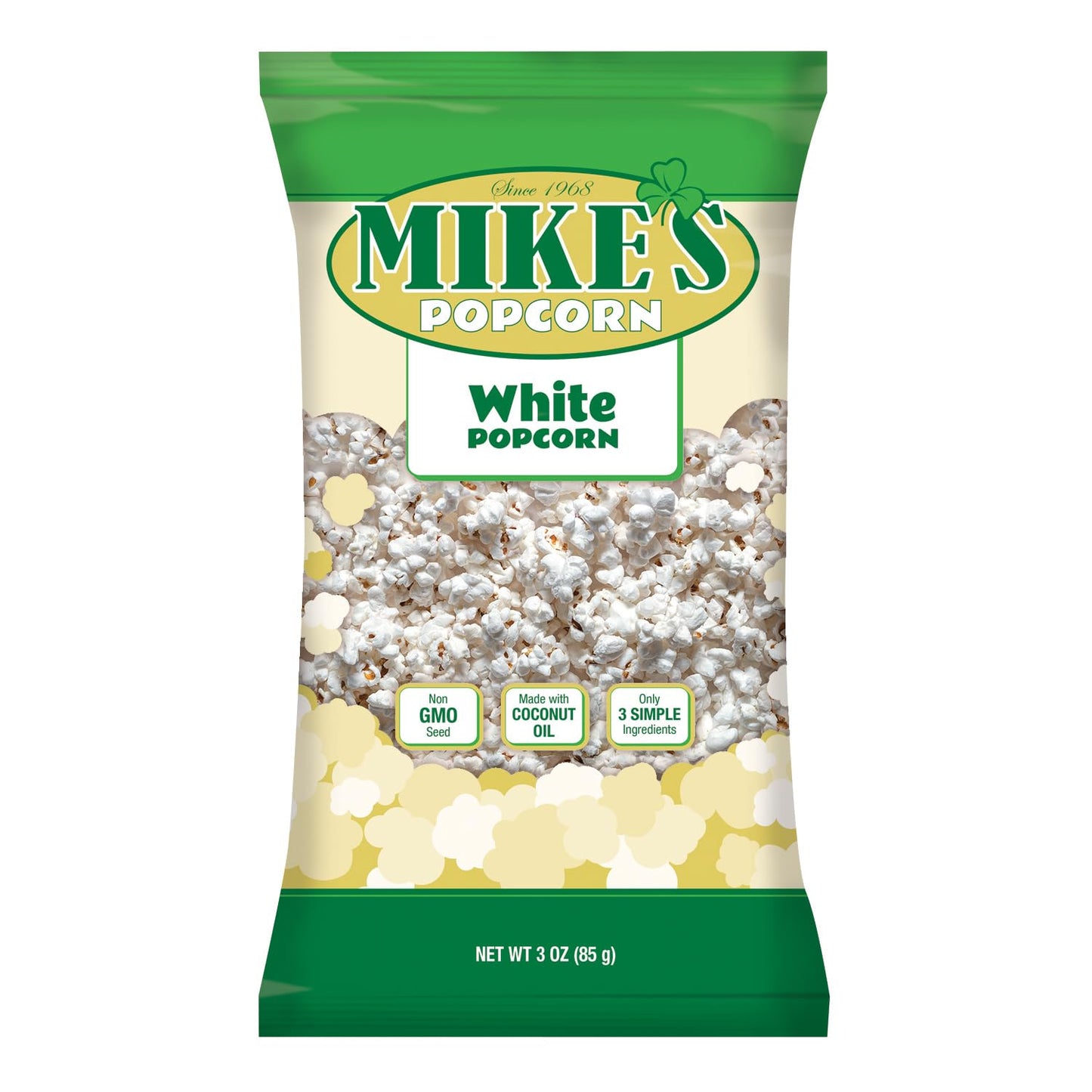 Mike's Popcorn - Traditional White Delight, Premium Classic Popcorn Cooked, Large 14 Oz Bag