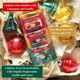 The Republic of Tea - Holiday Stackable Tea Tin, Seasonal Assortment, 36 Tea Bags