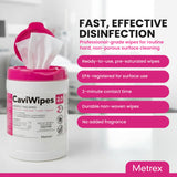 Metrex - CaviWipes 2.0 Disinfecting Wipes for Healthcare, Dental & Clinical Use - Manual Pull, Pre-Moistened, Non-Sterile, Disposable 6" x 6.75" - 160
