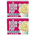 Angie's Boom Chicka Pop Microwave Lightly Sweet Kettle Corn Popcorn Classic Bags (2 Pack)