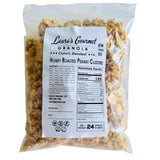 Laura’s Gourmet Granola Clusters, Honey Roasted Peanut, 24 oz Bag - Organic, Vegan, Non-GMO, Gluten-Free, Sweet & Salty Snack, Whole Oats On-the-Go