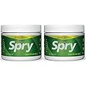 Spry Fresh Natural Xylitol Chewing Gum Dental Defense System - Aspartame-Free, Sugar-Free, Non-GMO, Gluten-Free (Spearmint, 100 Count - Pack of 2)
