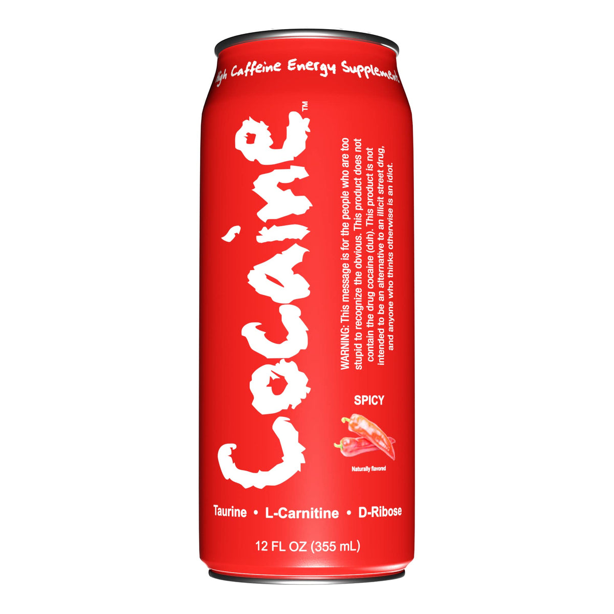 Cocaine Energy Drink, 6 - 12 ounce cans (Spicy)