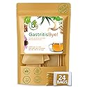 Gastritis-BYE Herbal Tea - Herbal Infusion for Digestive Comfort - 24 Tea Bags - Ginger, Chamomile, Boldo, Aloe Vera, Mint, Arnica & Cuachalalate