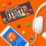 M&M'S Milk Chocolate Candy Movie Theater Candy Box, 3.10 oz, Pack of 12