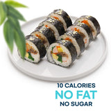 Blue Ocean Sushi Nori Seaweed Sheets Full Sheets 100 sheets 280Gram(2-pack of 50 Full Sheets 140g) Organic Yaki Roasted Rolls Wraps 100% Natural Laver
