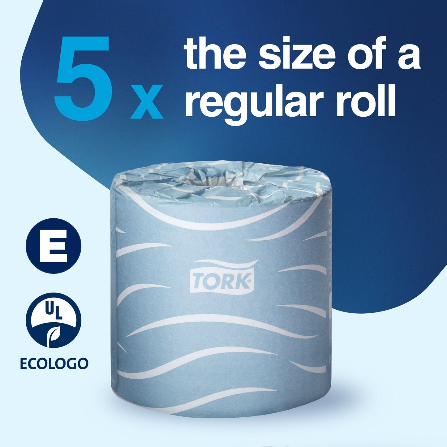 Tork Bath Tissue Roll Advanced 2-ply, Biodegradable 4x3.75", 500 sheets/roll, 48 rolls/case, TM6130S