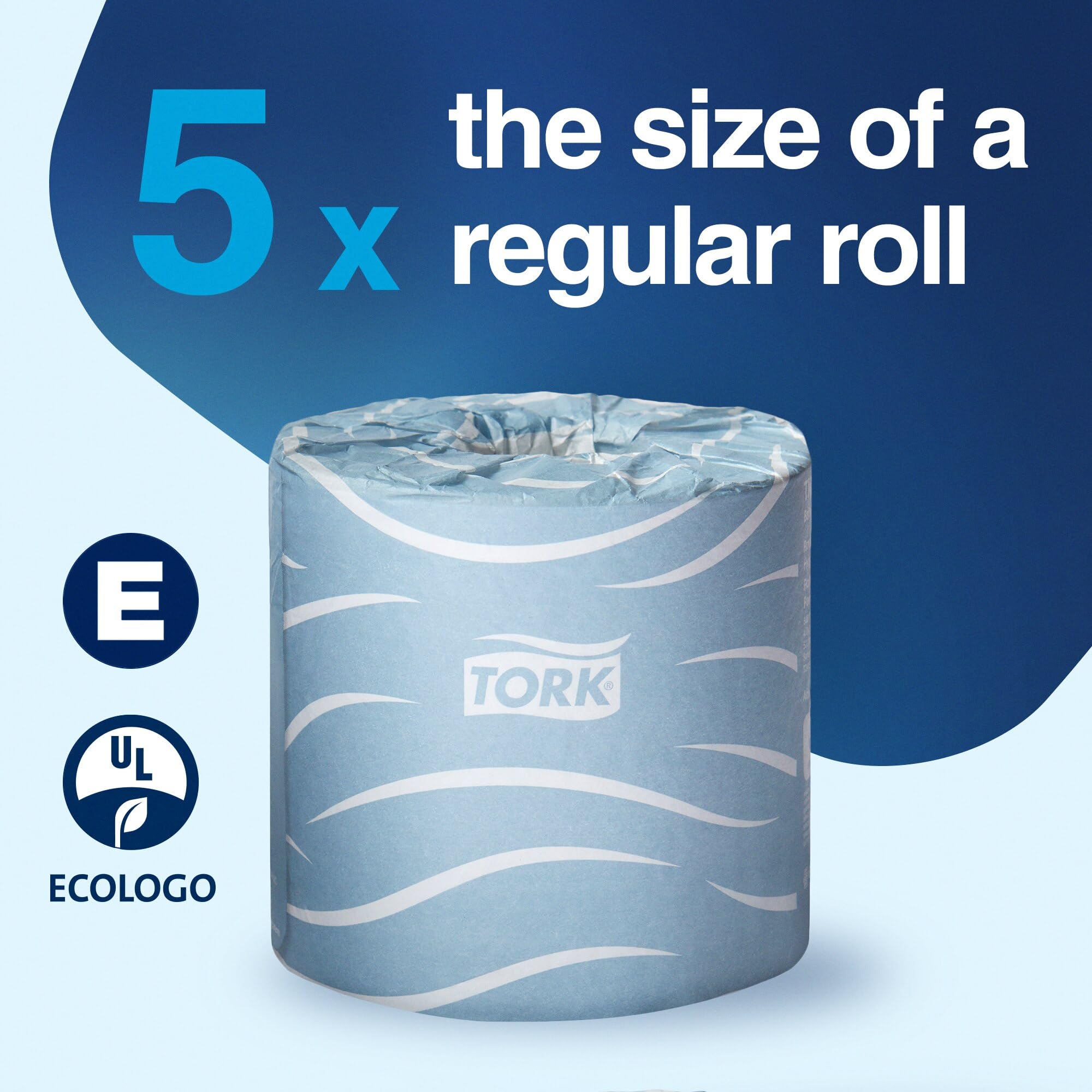 Tork Bath Tissue Roll Advanced 2-ply, Biodegradable 4x3.75", 500 sheets/roll, 48 rolls/case, TM6130S