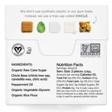 SIMPLY Gum Peppermint, Plastic-Free Natural Chewing Gum, Pack of One (15 Pieces Total) | Vegan, Kosher, Non GMO, Aspartame Free and Sorbitol Free