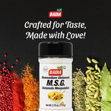 Badia MSG Seasoning, 2.75 oz - Monosodium Glutamate, Flavor Enhancer for Beef, Poultry, Stir-Fries, Vegetables