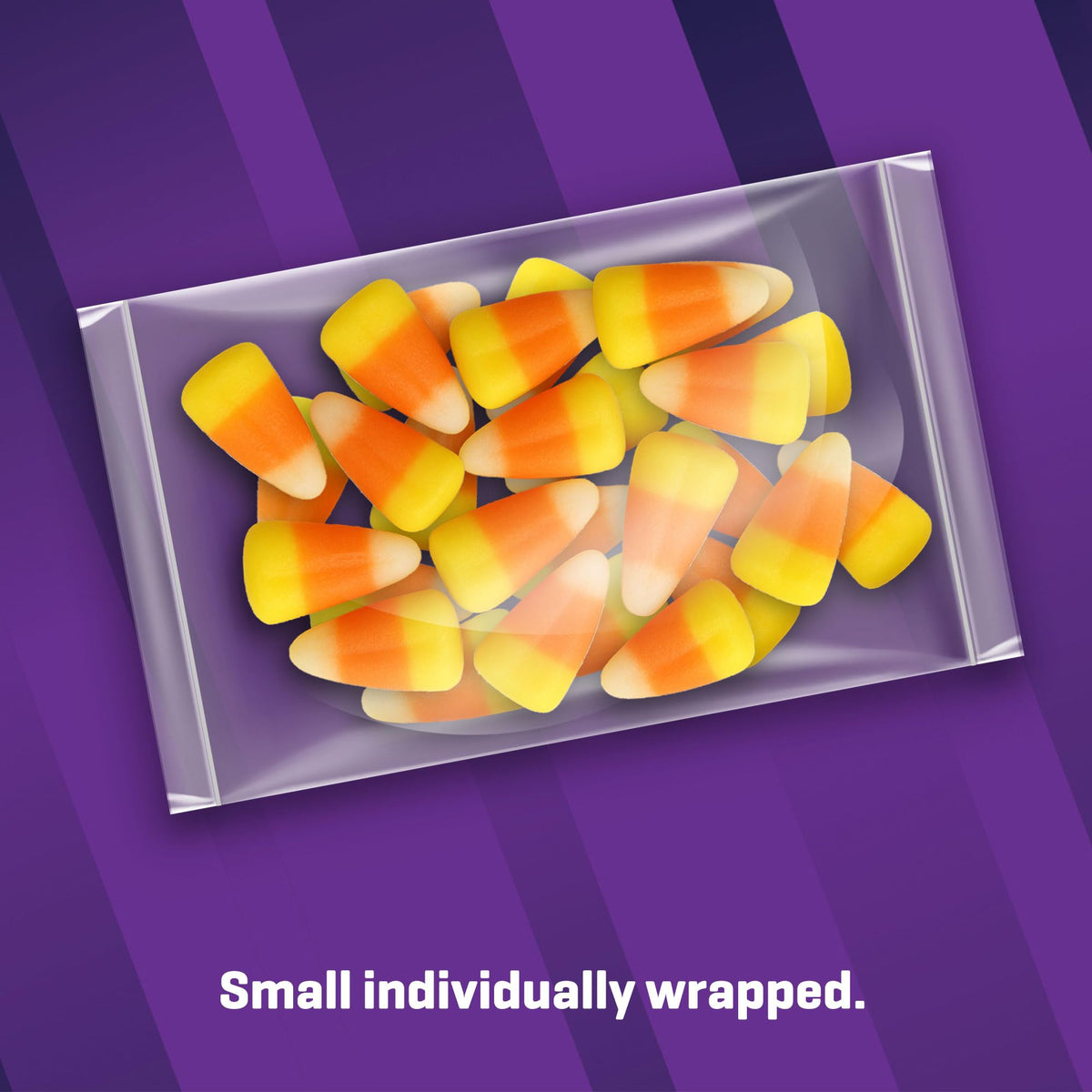 Candy Corn Individually Wrapped - 1oz Single-Serve Packs, 1LB Bulk Bag - Classic Halloween Candy, Fall Party Favors, Office Treats, Holiday Dessert
