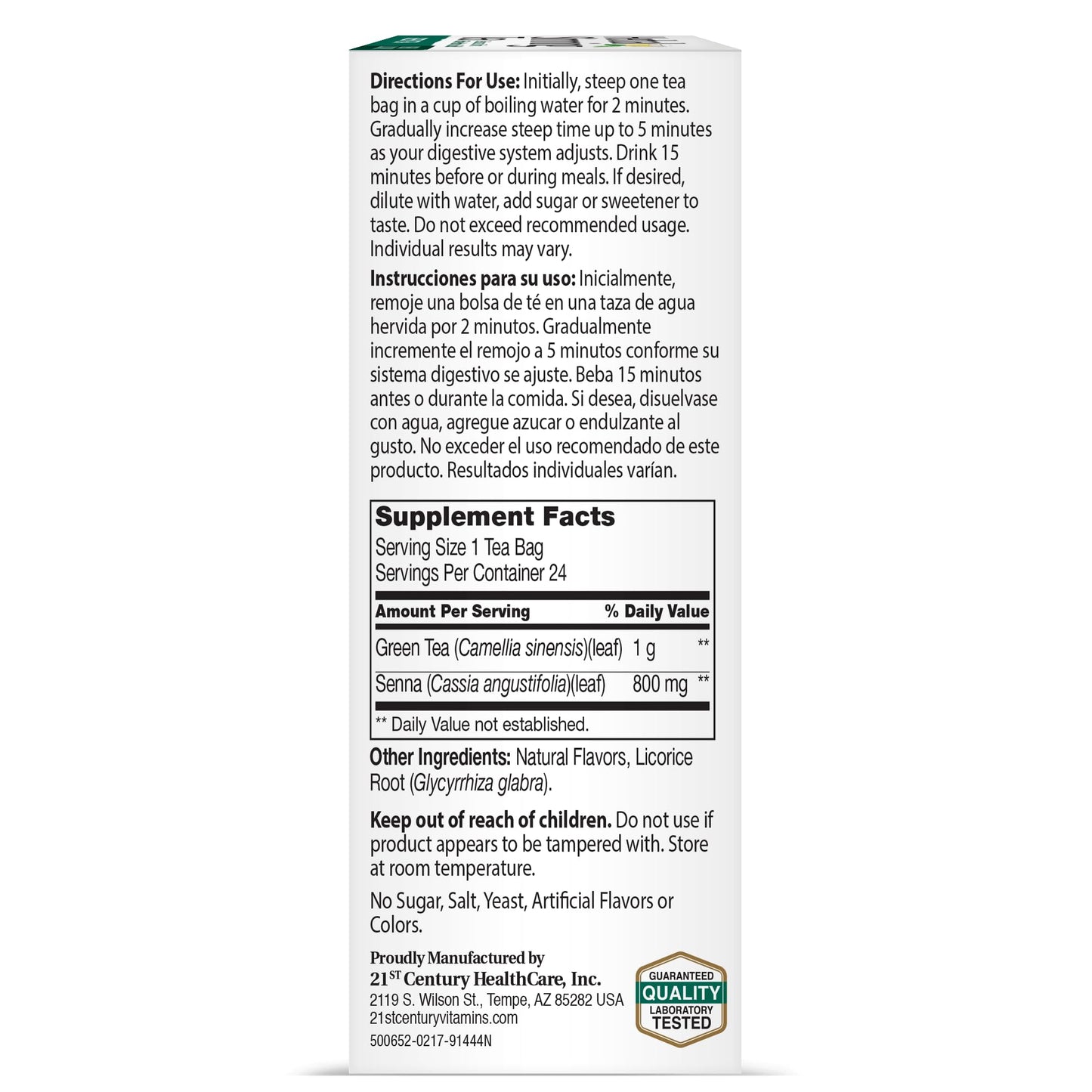 Slimming Tea Green Tea 24 Bag(S)
