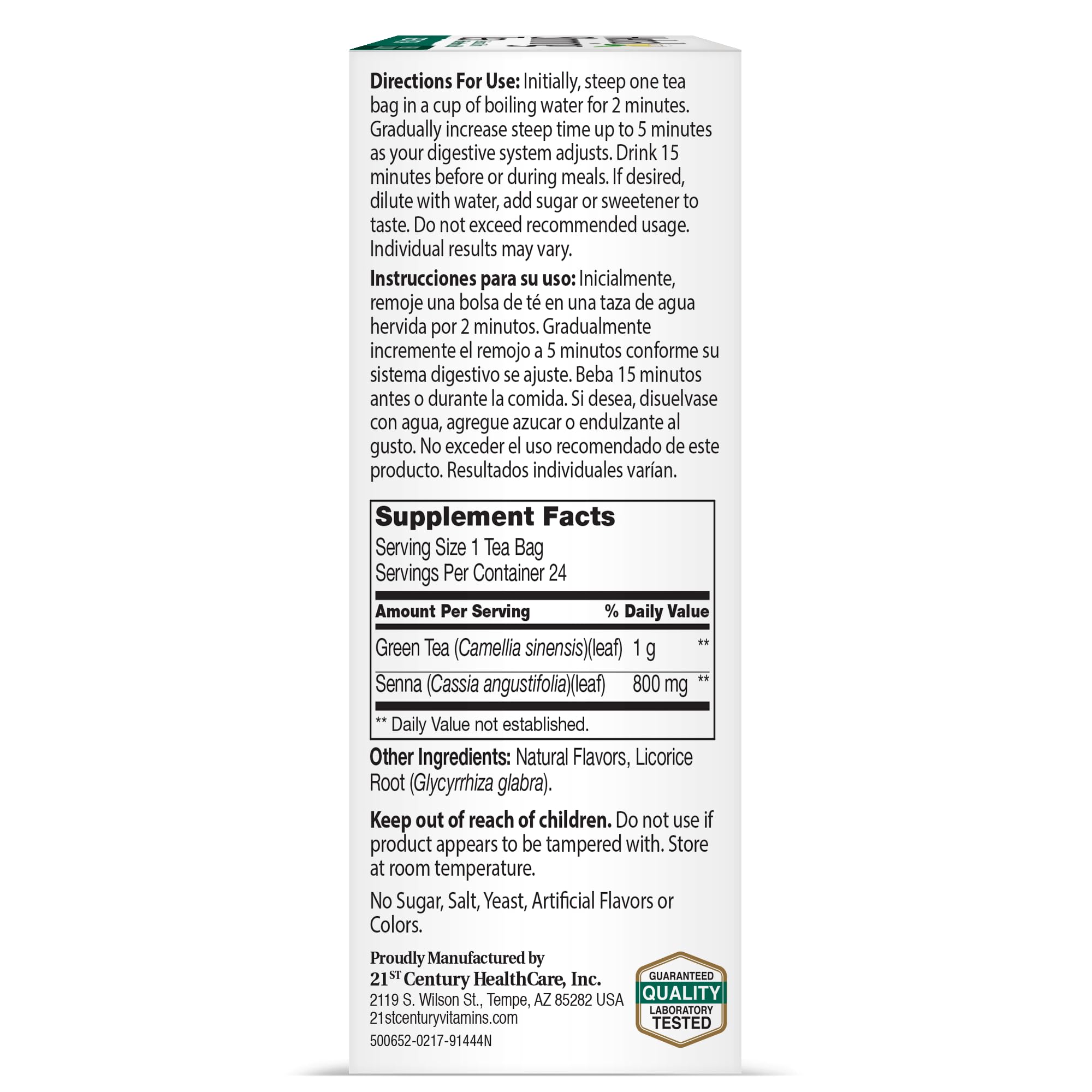 Slimming Tea Green Tea 24 Bag(S)