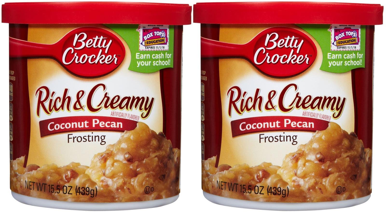 Betty Crocker Rich & Creamy Frosting - Coconut Pecan - 14.5 oz - 2 pk