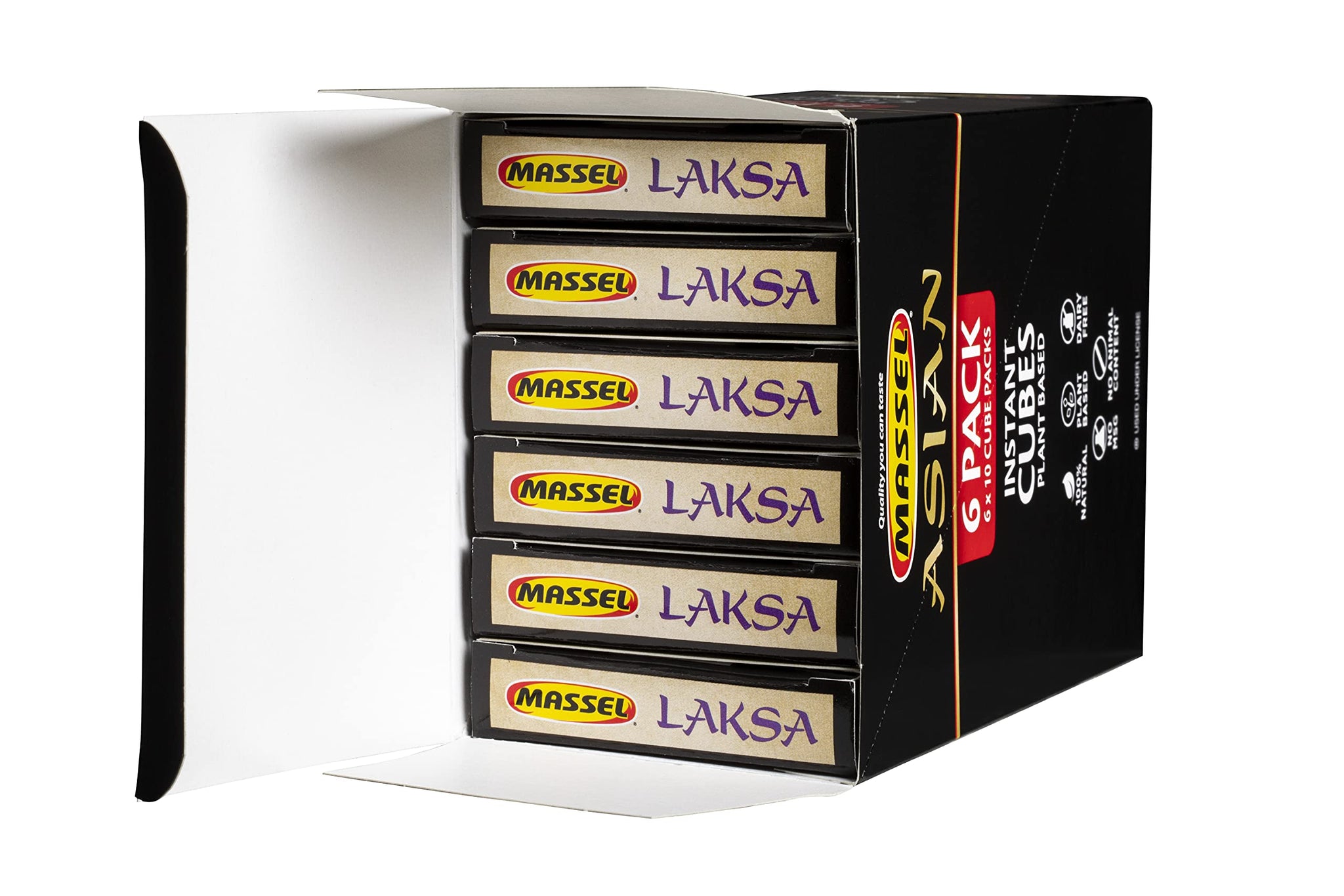 Massel Instant Laksa Bouillon Broth Cubes | 6 x 105g | Gluten & Dairy Free, No MSG, Non-GMO, Trans Fat Free, No Animal Content