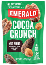Emerald Nuts Chocolate Peanut Crunch Mixed Nuts (1-Pack) | Features Cocoa Roasted Almonds, Kettle Glazed Pecans, Kettle Glazed Peanuts | 5.5 Oz