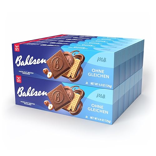 Bahlsen First Class Milk Cookies (12 boxes) - Hazelnut wafers covered in milky European chocolate - 12 boxes