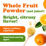 Food to Live Orange Powder, 12 Ounces - Made from Raw Dried Citrus Fruit, Unsulfured, Vegan, Bulk, Great for Baking, Juices, Yogurts & Instant