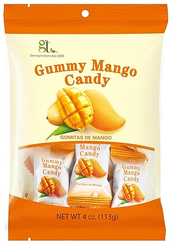 GT Gummy Mango Candy, 4 Ounce Bag (3-Pack)