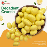 NY Spice Shop Lemon Creme Chocolate Covered Almonds - 1 Pound Candied Creamy Crunchy Flavored Almonds Bulk For Birthday Parties, Bridal Shower