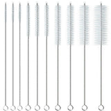 Straw Cleaner Brush, Reusable Metal Handles Straw Cleaning Brush Extra Long for Mug 40, 30, 20 oz, 10mm 15mm Wide for Sippy Cup, Water Bottle