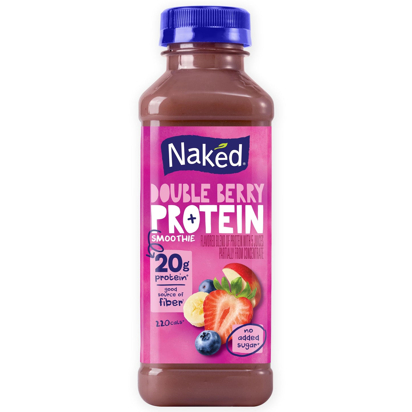 Naked Juice Naked Juice, Double Berry Protein Juice Smoothie, 15.2oz,