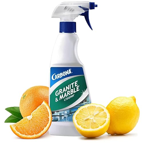 Carbona Granite & Marble Cleaner | Non-Abrasive Formula | Safe on Limestone & Corian | 16.8 Fl Oz, 1 Pack
