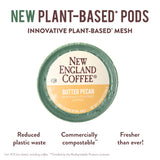 New England Coffee Single Serve Pods, Butter Pecan Medium Roast 12 Count (Pack of 1)