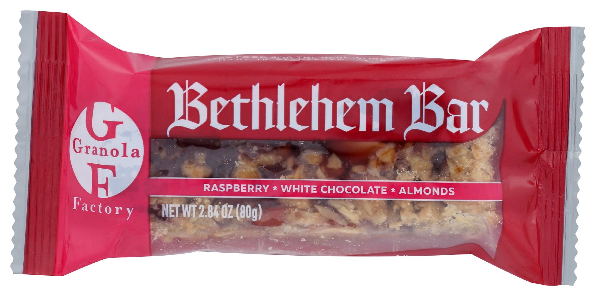 Granola Factory Raspberry Bethlehem Bar, 2.84 OZ