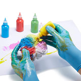 Nitrile Gloves Kids Gloves Disposable, Nitrile Gloves for 4-10 Years - Latex Free, Powder Free - for Halloween Preparation, Crafting, Painting
