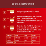 Royal Chef's Secret Basmati White Rice - Premium Extra Long Grain Rice - 10 lb Bag - Perfect for Biryanis, Pilafs, Pulao & Curries - Cook in Microwave or on Stove Top